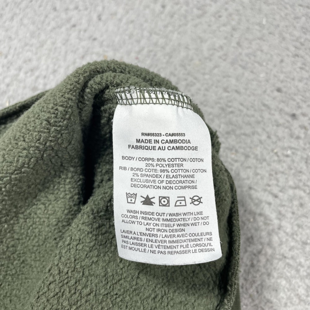 Nike Air Sweatshirt Mens Medium Green Fleece‎ Crewneck Pullover Graphic Slogan - Picture 8 of 10
